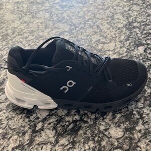 On Running Men's Black and White Athletic Shoes